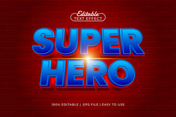 super hero editable text effect