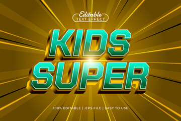 kids super editable text effect