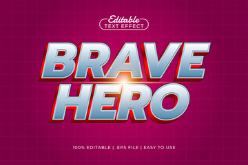 brave hero editable text effect