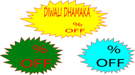 Diwali Dhamaka Offer PNG – Festival Discount Sale Doodle Art