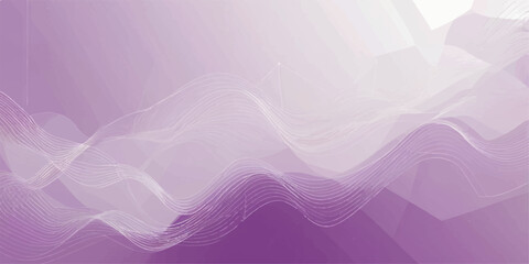 Soft digital fractal wave pattern with abstract blue, pink, and purple light lines