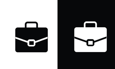 Briefcase icon, bag icon, corporate.