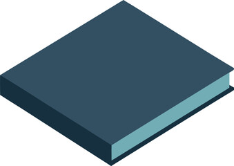 Closed square photo book mockup vector graphic scalable eps illustration for design projects