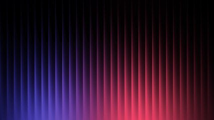 Abstract glowing purple and red gradient light distorted stripes on dark background, fractal ripple glass texture. futuristic neon wave pattern, modern digital backdrop