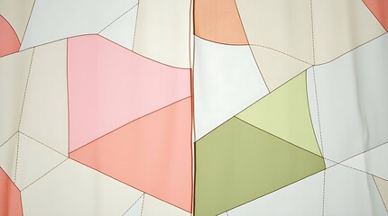 Modern Korean Jogakbo Patchwork in Soft Pastel Colors