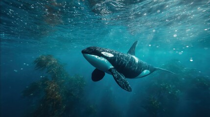 Fototapeta premium Orca underwater