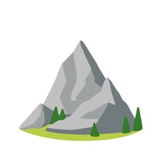 set of mountain icons