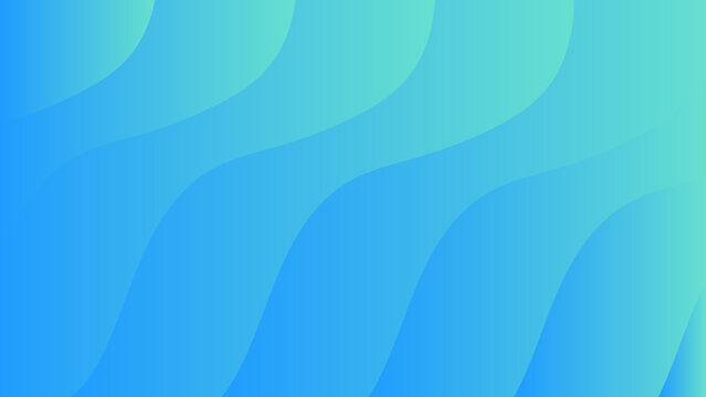 Abstract modern background featuring smooth wavy lines in a gradient blend of blue and green tones. Motion and depth with soft curved waves flowing composition. futuristic and dynamic feel tech