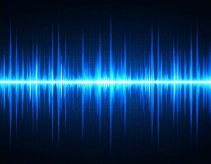 Abstract blue wave pattern on a dark background