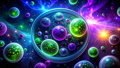 Colorful spheres in a cosmic dish