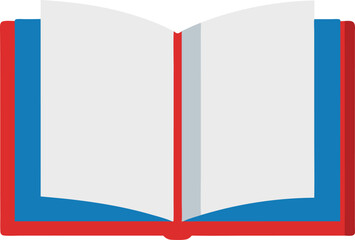 Open hardcover notebook mockup vector illustration scalable eps file for design