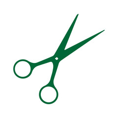 Green Scissors Icon