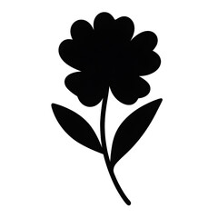 Block Silhouette Flower Collection for Transparent Background Ultra Quality PNG Image