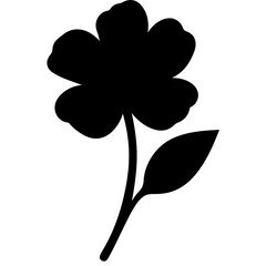 Block Silhouette Flower Collection for Transparent Background Ultra Quality PNG Image