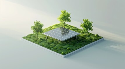 Sustainable solar panel installation