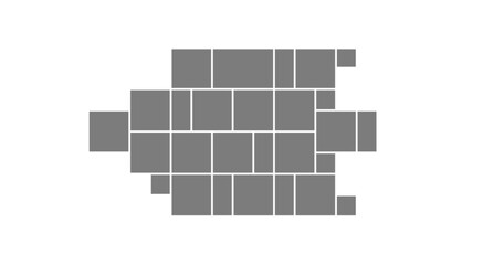 Collage photo gallery with mosaic montage and rectangle vector for flyer mood or template composition background. Banner wall and creative collection with page poster mockup shape tile illustration.