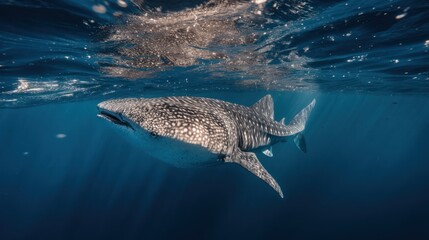 Whale shark underwater