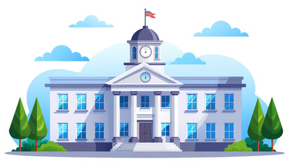 District Office Building – Government Administration Concept