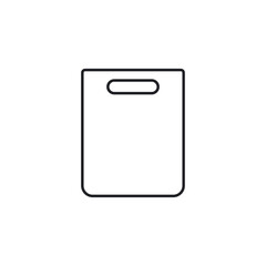 Simple Outline Blank Shopping Bag for Retail
