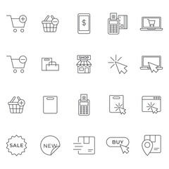 Comprehensive Mega Pack E-commerce Line Icons
