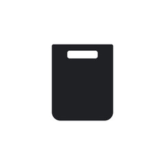 Solid Simple Blank Shopping Bag for Retail