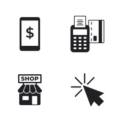 Solid Set of Shop Payment and User Interaction