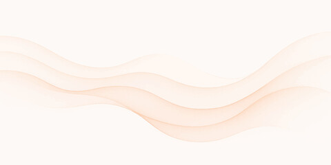 Abstract wave vector background design illustration with light yellow color curve shape pattern for business texture template decoration