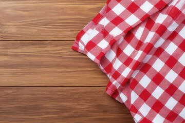 Obraz premium red and white checkered tablecloth