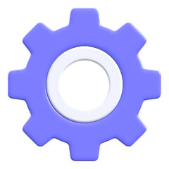 Gear Settings Configuration 3D Icon