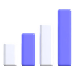 Bar Chart Statistics 3D Icon