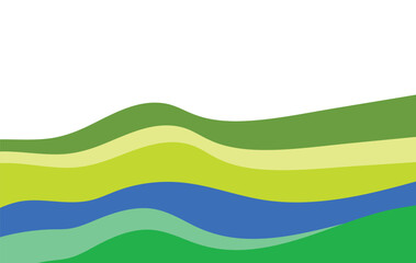 abstract wave shape flat design background