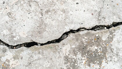 Fototapeta premium Cracked concrete pavement (1)