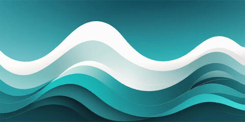 This abstract blue wave vector design provides a vibrant illustration for a modern business web banner template