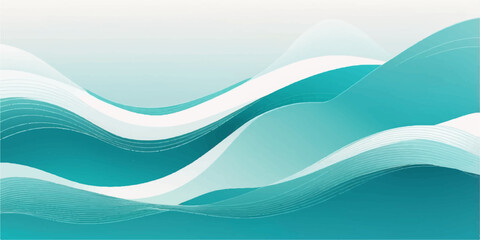 Abstract blue wave vector design background illustration with flowing lines and liquid shape pattern