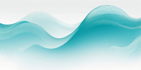 Abstract blue wave vector illustration design for a business website background