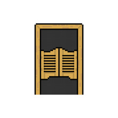 cowboy style bar door pixel art