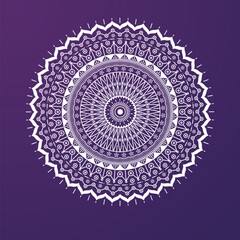 Intricate geometric linear mandala design with radial symmetry