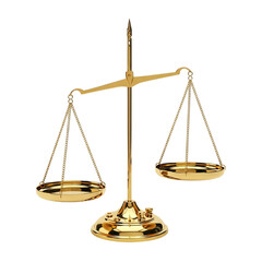 Golden Scale of Justice Law Balance Symbol Court Legal System Judiciary Scales Justice Legal on transparent background