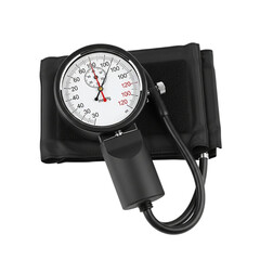 Blood Pressure Monitoring Device Cuff Sphygmomanometer Health Check Hypertension Awareness and on transparent background
