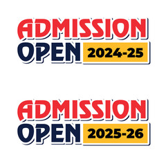 Admission open unit design 2024-25, 2025-26