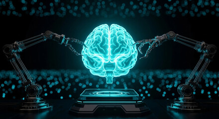 Artificial Intelligence Brain - AI Technology Concept