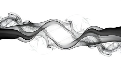Abstract smoke design on white background