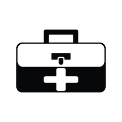Fototapeta premium medical briefcase icon vector