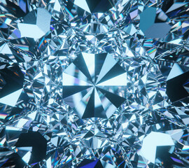 Futuristic Crystal Abstract Pattern