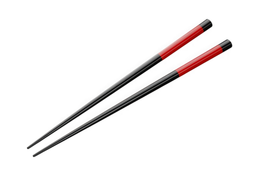 Pair of chopsticks isolated on a transparent background - Powered by Adobe