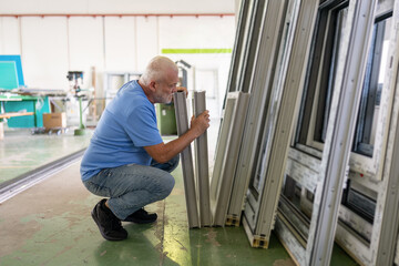 Aluminium and PVC industry worker