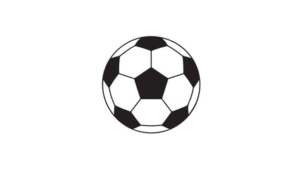 Dynamic black and white soccer ball illustration perfect for sports branding, team logos, or energetic event promotion, capturing the spirit of competition and athletic excellence, get yours now