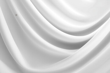 A white textile background showcasing soft fabric folds and gentle waves, offering a refined, matte, and elegant minimal feel.
