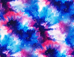 Abstract space tie-dye pattern