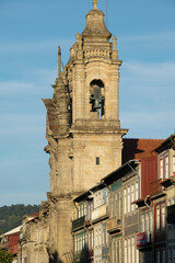 Historic church bell tower in braga portugal
